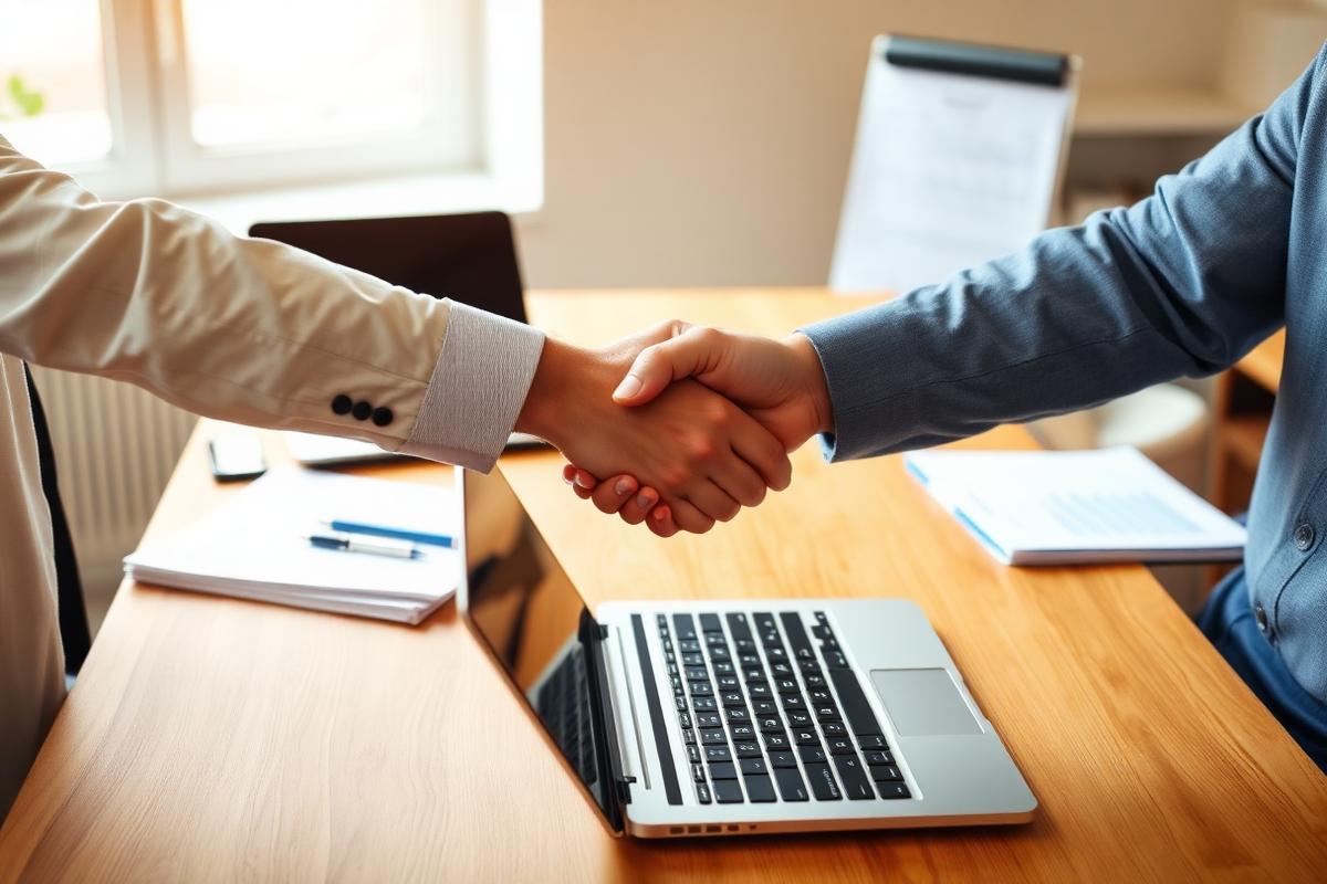 Business handshake